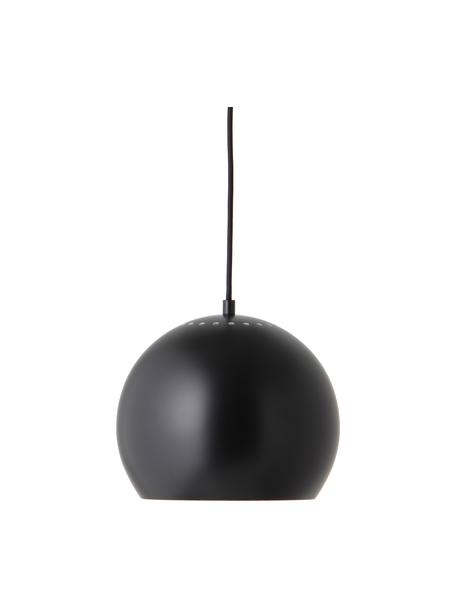 Petite suspension boule noir mat Ball, Noir, blanc, Ø 25 x haut. 20 cm