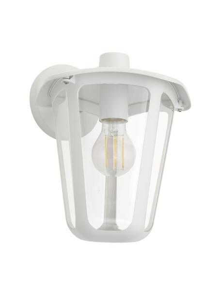 Außenwandleuchte Monreale in Weiß, Gehäuse: Aluminium, Lampenschirm: Kunststoff, Weiß, B 23 x H 28 cm