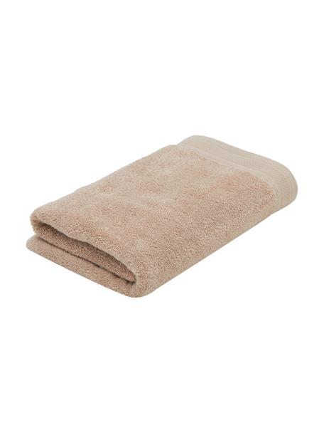 Asciugamano con bordo decorativo classico Premium, 100% cotone biologico, certificato GOTS
Qualità pesante, 600 g/m², Taupe, Asciugamano per ospiti XS