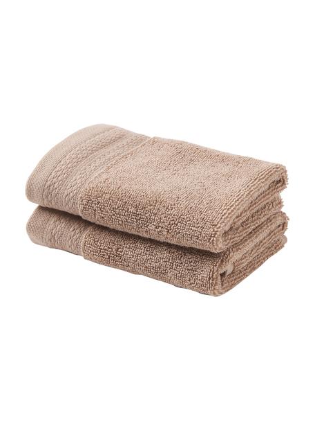Ręcznik z bawełny organicznej Premium, różne rozmiary, Beżowy, Ręcznik dla gości, S 30 x D 30 cm, 2 szt.