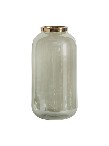 Vaso in vetro Rodenbeck, Vetro, Verde, dorato, Ø 15 x Alt. 31 cm