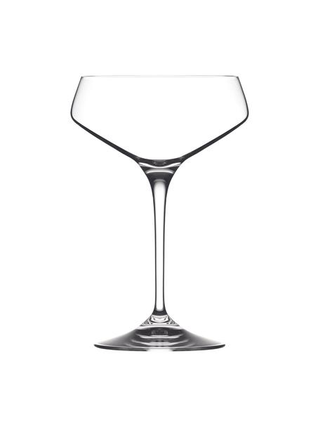 Copas pompadour de champán de cristal Aria, 6 uds., Cristal, Transparente, Ø 11 x Al 17 cm, 330 ml