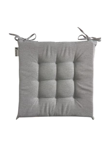 Cuscino sedia da esterno grigio Olef, 100% cotone, Grigio, Larg. 40 x Lung. 40 cm