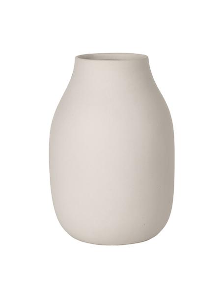Handgefertigte Keramik-Vase Colora in Beige, Keramik, Beige, Ø 14 x H 20 cm