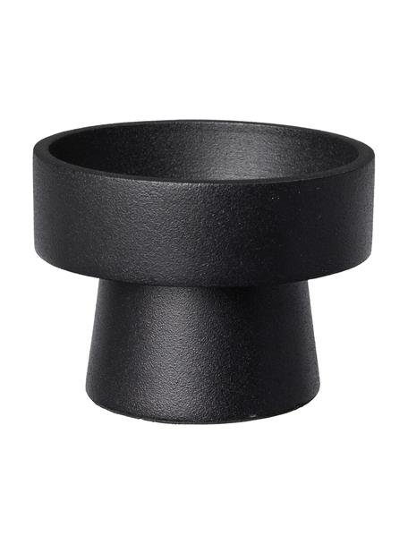 Candelabro Anker, Alluminio, rivestito, Nero, Ø 8 x Alt. 6 cm