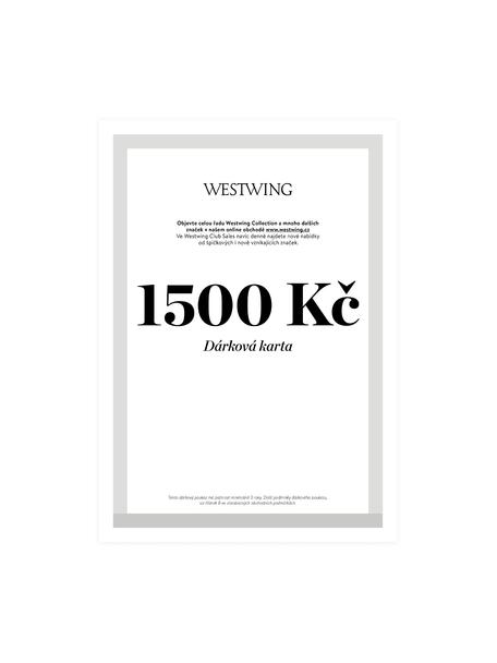 Poukaz k vytištění, Digitální poukaz. Po obdržení platby obdržíte e-mail s odkazem na Váš poukaz. Jednoduše soubor PDF uložte a vytiskněte, Bílá, šedá, 1 500