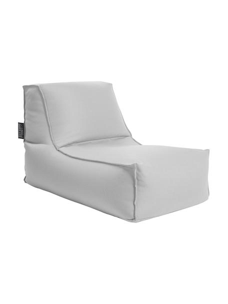 Puff tumbona para exterior Korfu, Tapizado: 100% polipropileno, recub, Gris claro, An 65 x F 100 cm