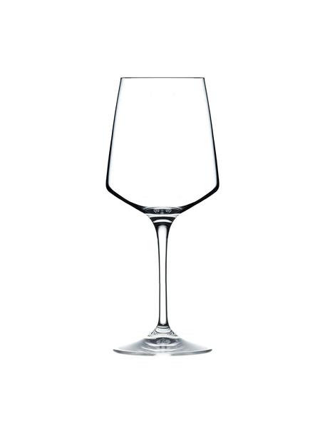 Copas de vino blanco de cristal Aria, 6 uds., Cristal, Transparente, Ø 9 x Al 21 cm, 386 ml
