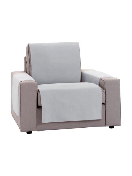 Funda de sillón Levante, 65% algodón, 35% poliéster, Gris, An 55 x L 220 cm