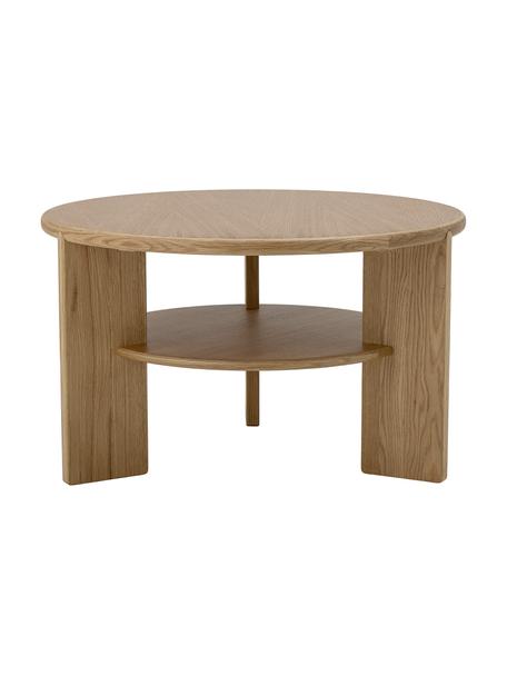 Tavolino rotondo in legno Lourdes, Pannello di fibra a media densità (MDF), Legno, Ø 72 cm