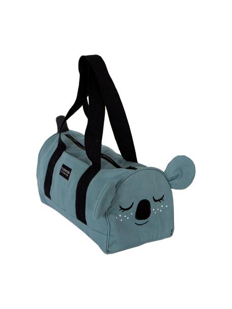 Střední taška s ramenními popruhy Koala, 100 % bio bavlna, s certifikátem GOTS, Modrošedá, Š 40 cm, V 20 cm