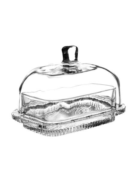 Botervloot Nymphea van glas, Glas, Transparant, B 17 x H 11 cm