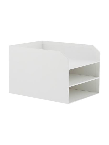 Organizer documenti  Trey, Cartone solido laminato, Bianco, Larg. 23 x Alt. 21 cm