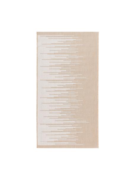 Tapis d'extérieur à poils ras Praiano, Beige, blanc, larg. 80 x long. 150 cm (taille XS)