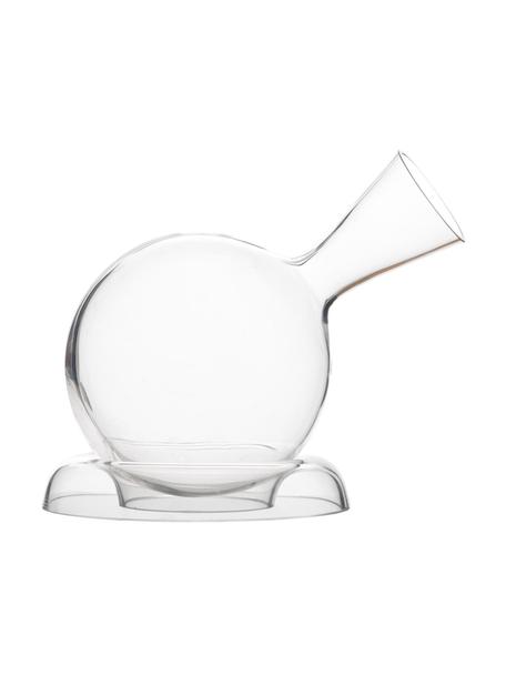 Decantador de cristal artesanal Vulkanos Earth, 750 ml, Cristal, Transparente, Al 29 cm, 750 ml