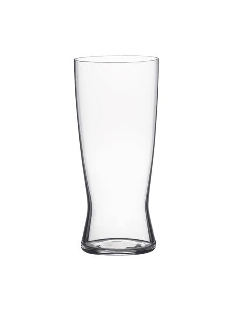 Kristall-Biergläser Classics, 4 Stück, Kristallglas, Transparent, Ø 8 x H 18 cm, 630 ml