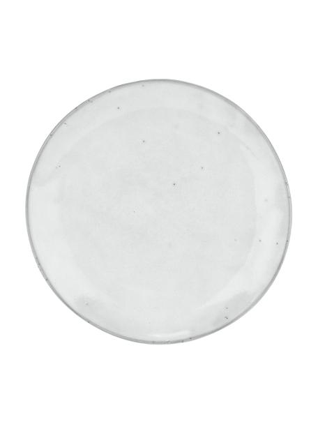 Handgemachte Frühstücksteller Nordic Sand, 4 Stück, Steingut, Grau-, Beigetöne, Ø 20 x H 3 cm