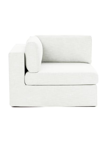 Module d'angle pour canapé modulable Russell, Tissu blanc crème, larg. 103 x haut. 77 cm
