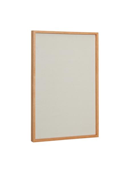 Prikbord Collage met eikenhouten frame, Frame: eikenhout, FSC-gecertific, Bruin, beige, B 70 cm x H 50 cm