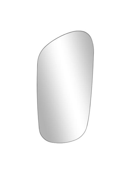 Specchio da parete dalla forma curva Oiva, Retro: pannello di fibra a media, Superficie dello specchio: lastra di vetro, Nero, Larg. 75 x Alt. 150 cm