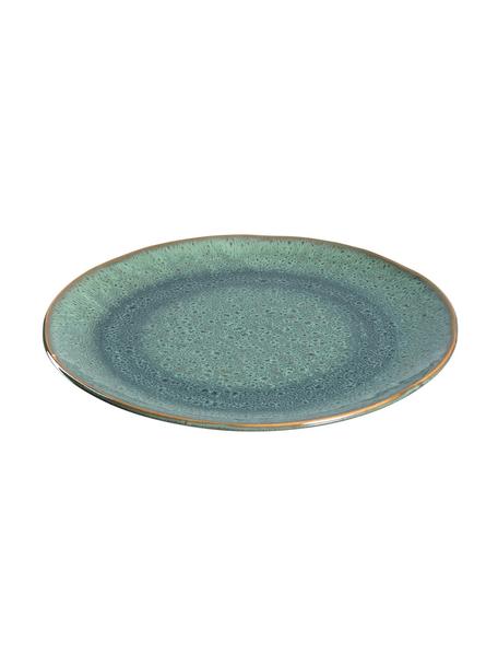 Talerz śniadaniowy Matera, 6 szt., Ceramika, Zielony, Ø 23 x W 2 cm