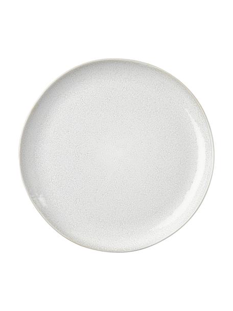 Piatto da colazione con smalto reattivo Gemma 2 pz, Gres, Bianco crema, Ø 23 x Alt. 3 cm