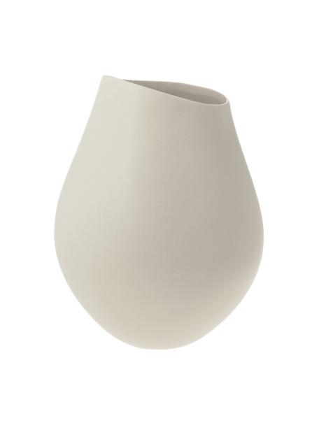 Vaso fatto a mano in gres bianco crema Opium, Gres, Bianco crema, Ø 26 x Alt. 39 cm