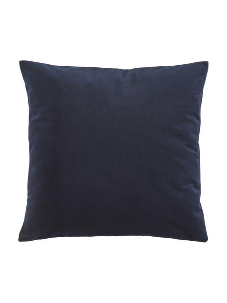 Housse de coussin 45x45 velours Rush, 2 pièces, 100 % polyester ( recyclé ), Bleu foncé, larg. 45 x long. 45 cm