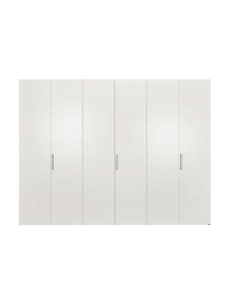 Drehtürenschrank Madison 6-türig, inkl. Montageservice, Korpus: Holzwerkstoffplatten, lac, Weiß, ohne Spiegeltür, B 302 x H 230 cm