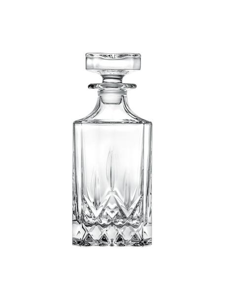 Dekanter ze szkła kryształowego z reliefem Opera, 750 ml, Szkło kryształowe, Transparentny, W 22 cm, 750 ml