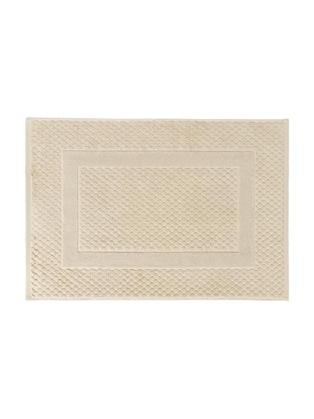 Badmat Katharina met honingraatpatroon, Beige, B 50 x L 70 cm