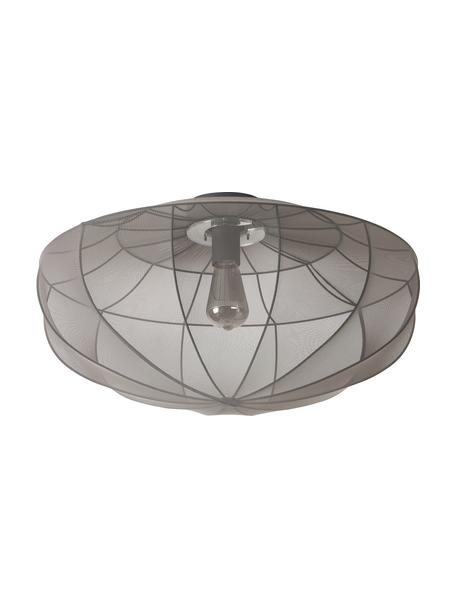 Plafonnier en tulle Beau, Gris, Ø 60 x haut. 29 cm
