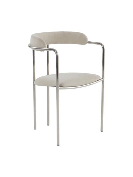 Chaise rembourrée Maryland, Tissu beige, larg. 54 x prof. 49 cm