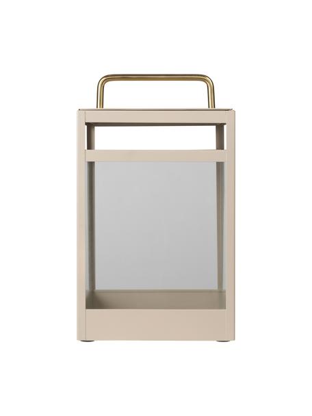 Laterne Pure Nordic, Gestell: Metall, beschichtet, Griff: Metall, Beige, B 20 x H 56 cm