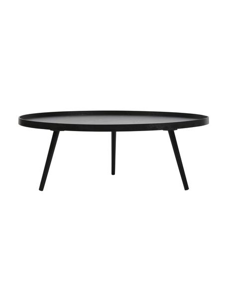 Grande table basse noire Mesa, Noir, Ø 100 x haut. 36 cm