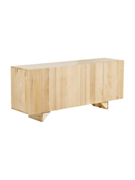 Sideboard Louis aus Massivholz mit Türen, Eschenholz, B 177 x H 75 cm