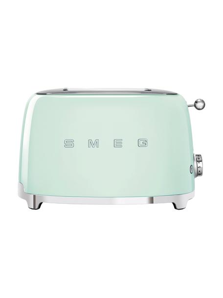 Kompakt Toaster 50's Style, Edelstahl, lackiert, Pastellgrün, glänzend, B 31 x H 20 cm