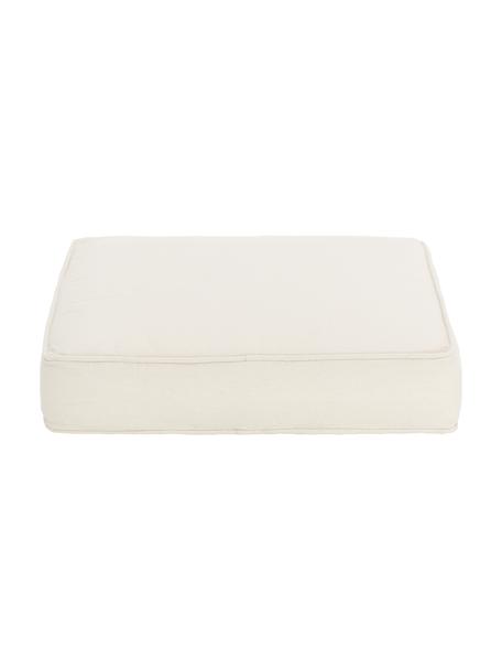 Cojines de asiento altos de algodón Zoey, 2 uds., Funda: 100% algodón, Blanco crema, An 40 x L 40 cm