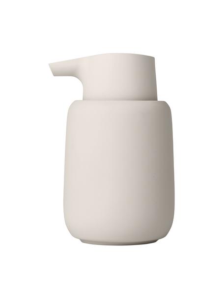 Dosificador de jabón de cerámica Sono, Cerámica, Beige, Ø 9 x Al 14 cm