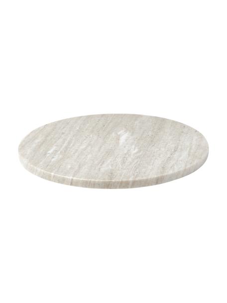 Dekorativní servírovací talíř z mramoru Como, Mramor, Béžová, mramorovaná, Ø 35 cm, V 2 cm