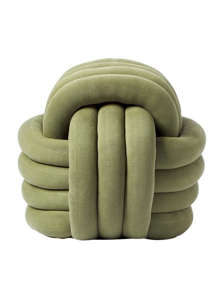 Pouf-nœud Twist, Kaki, larg. 54 x haut. 45 cm