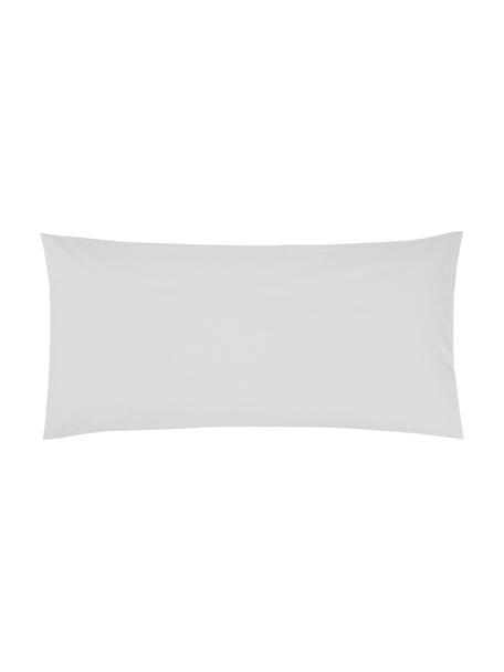 Povlaky na polštáře z bavlněného perkálu Elsie, 2 ks, Světle šedá, Š 40 cm, D 80 cm