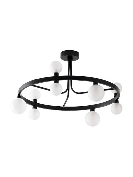Plafondlamp Aglaia, Zwart, wit, Ø 86 x H 50 cm