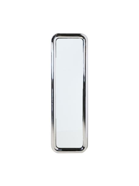 Specchio da terra con cornice in acciaio Chubby, Superficie dello specchio: lastra di vetro, Cornice: acciaio cromato, Cromato, Larg. 53 x Alt. 170 cm