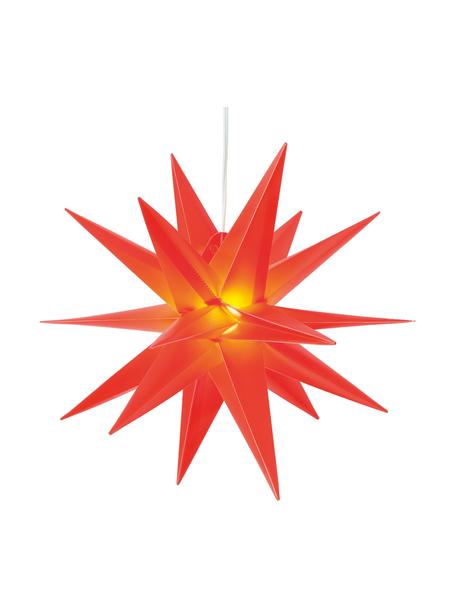 Lampa LED w kształcie gwiazdy z wtyczką Zing, Czerwony, S 40 x W 40 cm