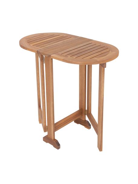 Składany stół ogrodowy z drewna akacjowego Lodge, Drewno akacjowe z certyfikatem FSC®, Drewno akacjowe, S 80 x G 45 cm