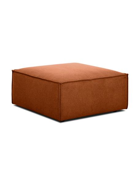 Pouf canapé terracotta Lennon, Tissu terre cuite, larg. 88 x haut. 43 cm
