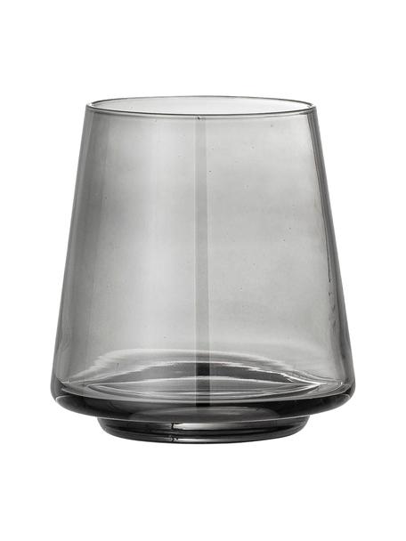 Waterglazen Yvette, 4 stuks, Glas, Grijs, Ø 10 x H 10 cm, 330 ml