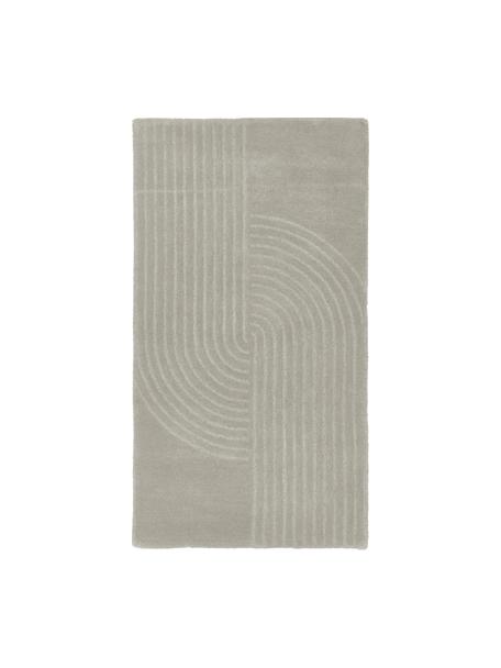 Tapis en laine tufté main Mason, Gris clair, larg. 160 x long. 230 cm (taille M)