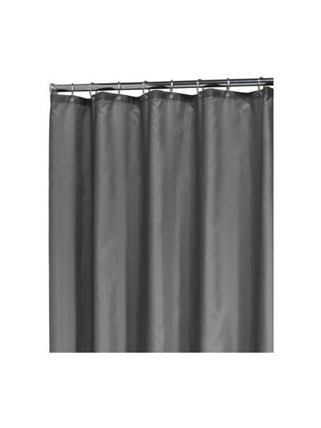 Rideau de douche gris foncé uni Granada, 100 % polyester
Déperlant, non étanche, Gris foncé, larg. 180 x long. 200 cm